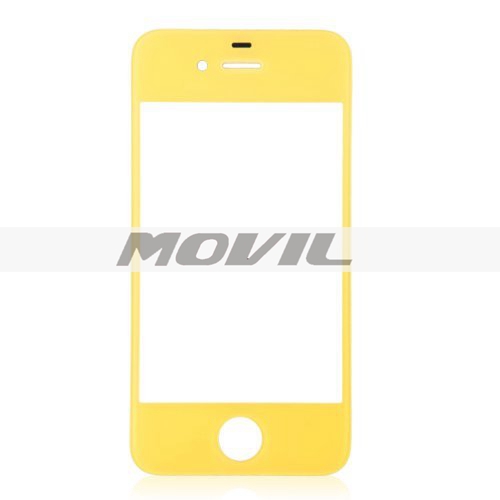 Replacement Front Glass for iPhone 44S4 CDMA GSM (Yellow)